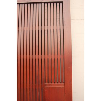 大型総欅重量級格子蔵戸　W462 