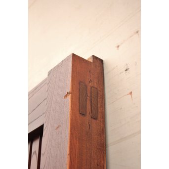 大型総欅重量級格子蔵戸　W462 