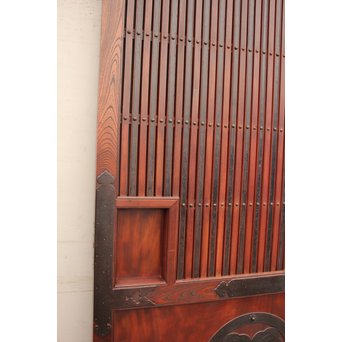 大型総欅重量級格子蔵戸　W462 