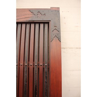 大型総欅重量級格子蔵戸　W462 