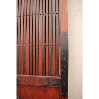 大型総欅重量級格子蔵戸　W462 