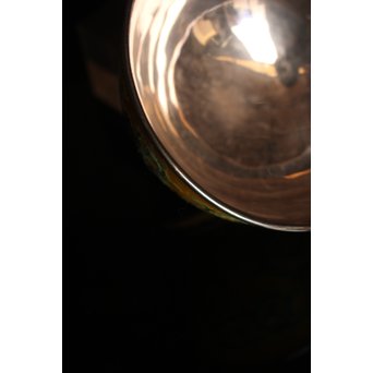 永楽造　黄交趾内銀張盃洗一対　S2698 