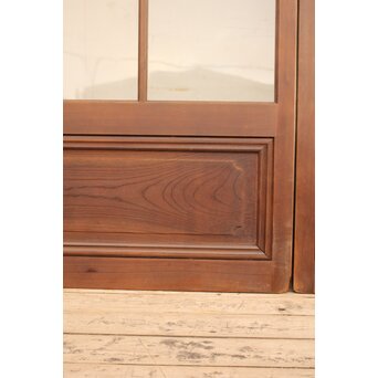 赤色ガラスとクリアガラスの戸　2枚1組　GD900 