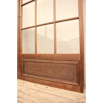 赤色ガラスとクリアガラスの戸　2枚1組　GD900 