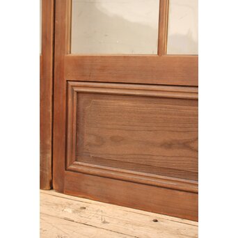 赤色ガラスとクリアガラスの戸　2枚1組　GD900 