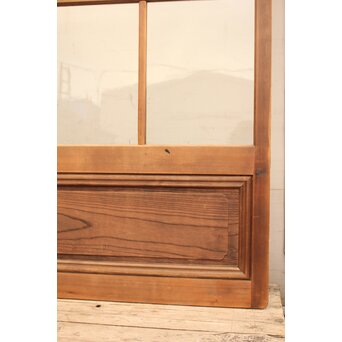 赤色ガラスとクリアガラスの戸　2枚1組　GD900 