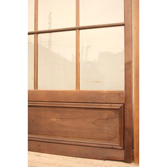 赤色ガラスとクリアガラスの戸　2枚1組　GD900 