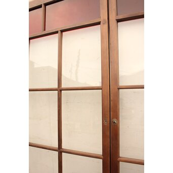 赤色ガラスとクリアガラスの戸　2枚1組　GD900 