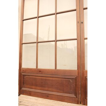 赤色ガラスとクリアガラスの戸　2枚1組　GD900 