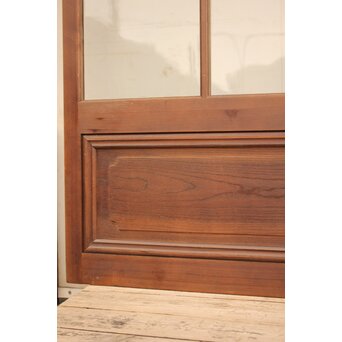 赤色ガラスとクリアガラスの戸　2枚1組　GD900 