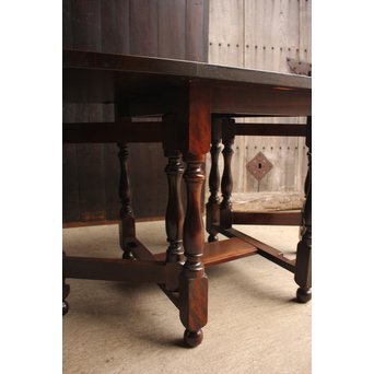 松本民芸家具　バタフライ/エクステンションテーブル　T375 