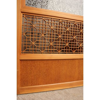 花硝子の細密組子障子戸　F156 