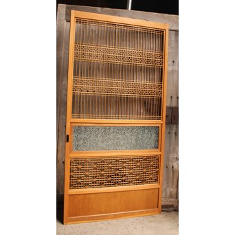 花硝子の細密組子障子戸　F156 