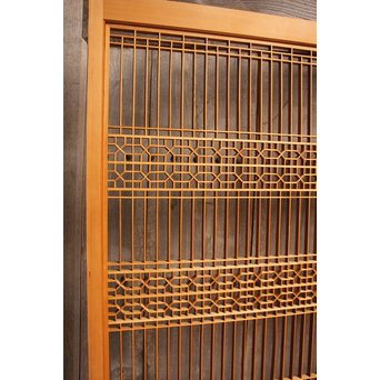 花硝子の細密組子障子戸　F156 