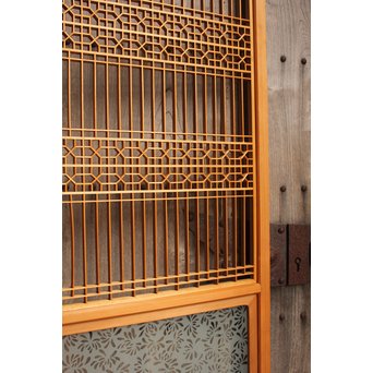 花硝子の細密組子障子戸　F156 