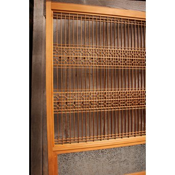 花硝子の細密組子障子戸　F156 