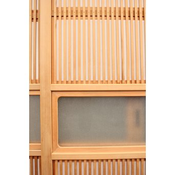 美品障子枠付細身格子戸　4枚1組　L771 