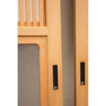 美品障子枠付細身格子戸　4枚1組　L771 