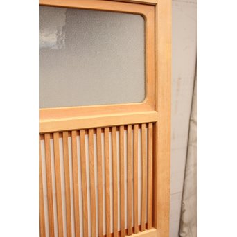 美品障子枠付細身格子戸　4枚1組　L771 