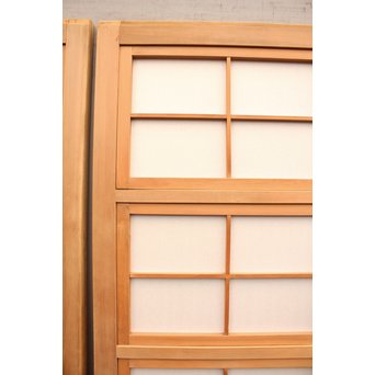 美品障子枠付細身格子戸　4枚1組　L771 