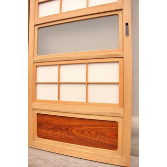 美品障子枠付細身格子戸　4枚1組　L771 