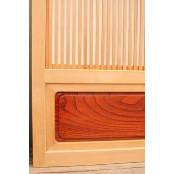 美品障子枠付細身格子戸　4枚1組　L771 