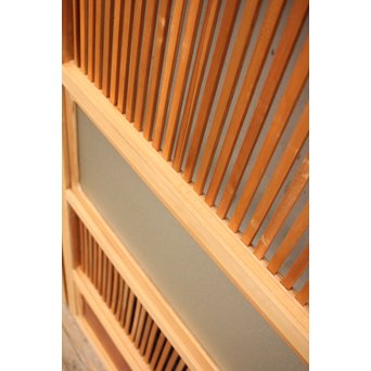 美品障子枠付細身格子戸　4枚1組　L771 