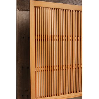 美品障子枠付細身格子戸　4枚1組　L771 