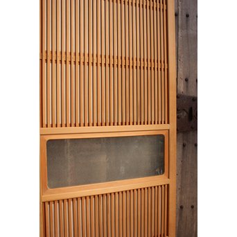 美品障子枠付細身格子戸　4枚1組　L771 