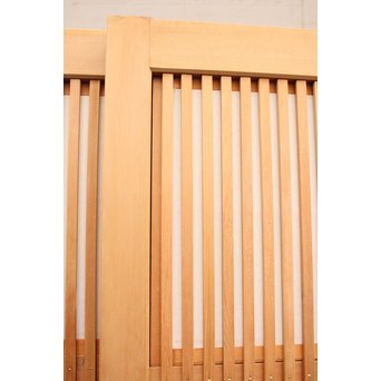 美品障子枠付細身格子戸　4枚1組　L771 