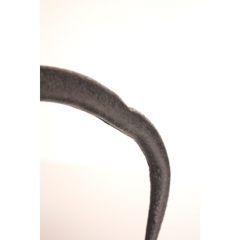 龍文堂安之介造 蓋裏花押入 岩肌道安形鉄瓶　H451 