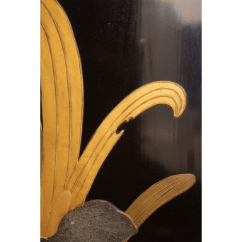 菖蒲蒔絵　硯箱と文箱のセット　S2711 