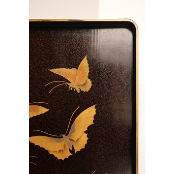 菖蒲蒔絵　硯箱と文箱のセット　S2711 