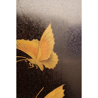 菖蒲蒔絵　硯箱と文箱のセット　S2711 