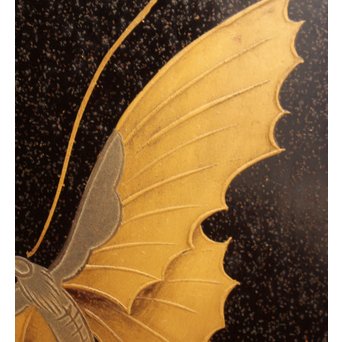 菖蒲蒔絵　硯箱と文箱のセット　S2711 