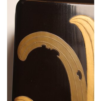 菖蒲蒔絵　硯箱と文箱のセット　S2711 