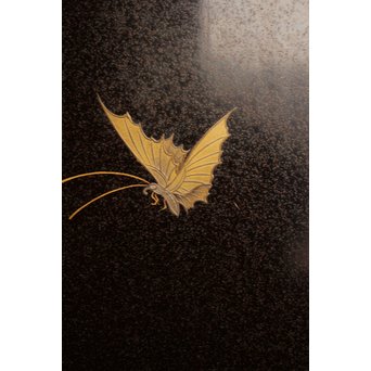 菖蒲蒔絵　硯箱と文箱のセット　S2711 