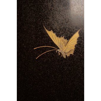 菖蒲蒔絵　硯箱と文箱のセット　S2711 