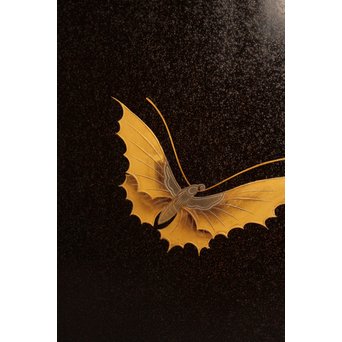 菖蒲蒔絵　硯箱と文箱のセット　S2711 