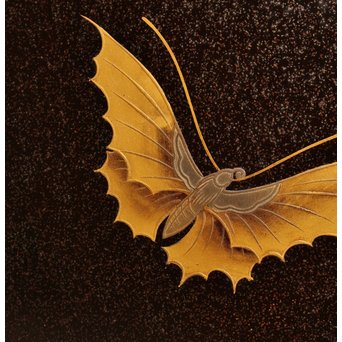 菖蒲蒔絵　硯箱と文箱のセット　S2711 