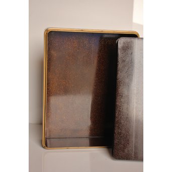 菖蒲蒔絵　硯箱と文箱のセット　S2711 