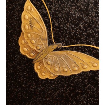 菖蒲蒔絵　硯箱と文箱のセット　S2711 