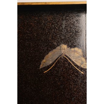 菖蒲蒔絵　硯箱と文箱のセット　S2711 