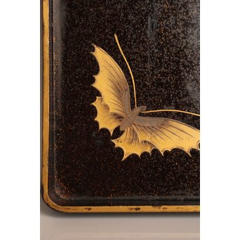 菖蒲蒔絵　硯箱と文箱のセット　S2711 