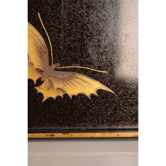 菖蒲蒔絵　硯箱と文箱のセット　S2711 