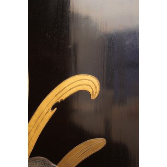 菖蒲蒔絵　硯箱と文箱のセット　S2711 