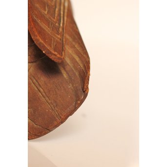 宮本理三郎銘　鴛鴦彩色木彫　S2720 