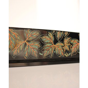 稲垣豊秋作　彫漆色紙箱’野狐’　S2723 