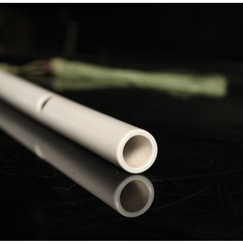 清風与平作　白磁横笛/花器　S2726 