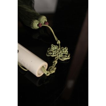 清風与平作　白磁横笛/花器　S2726 